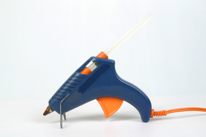 Hot Glue Gun.  Hot Glue Adhesive Tool.  Used, includes dirt and marks.
